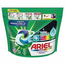 Ariel +Touch Of Lenor Unstoppables All in 1 PODS Gélové Kapsuly Na Pranie 36 ks