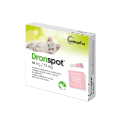 Bayer Dronspot spot on pre mačky stredného vzrastu 2 x 0,7 ml