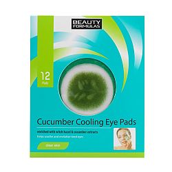 Beauty Cucumber Cooling Eye Pads Chladiace vankúšiky pod oči 12 ks