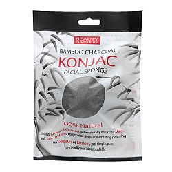 Beauty Formulas Bamboo Charcoal konjac Facial Sponge