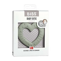 BIBS Baby Bitie hryzátko heart-sage