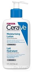 CeraVe Moisturizers hydratačné mlieko na telo a tvár pre suchú až veľmi suchú pokožku 236 ml