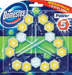 Domestos Power 5 tuhý WC blok Lime 3 x 55 g