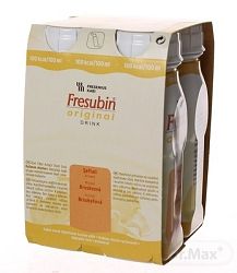 Fresubin original drink EasyBottle broskyňová 4 x 200 ml