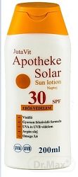 JutaVit Apotheke Solar Sun lotion opaľovacie mlieko SPF30 200 ml