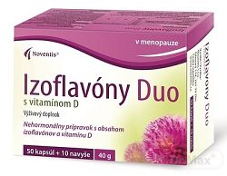 Noventis Izoflavony Duo s vitamínem D 50+10 kapsúl