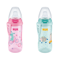 NUK FC Fľaša PP Active Cup silikon naústok ružová 300ml