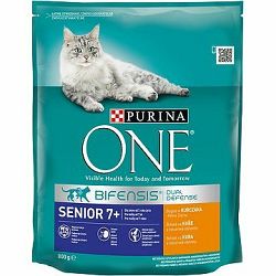 PURINA ONE Senior 7+ bohaté na kura a celozrnné obilniny 800 g