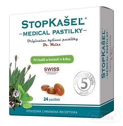 STOPKAŠEL Medical pastilky Dr.Weiss 24 pastilek