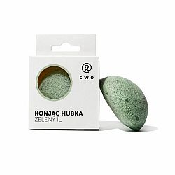 Two Cosmetics hĺbkovo čistiaca hubka Konjac zelený íl