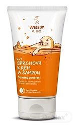 Weleda 2v1 sprchovací krém a šampón pomaranč 150 ml