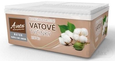 A vata Natur Vatové Tyčinky box 200 ks