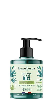 Beauterra organické telové mlieko Aloe Vera a konope 500 ml