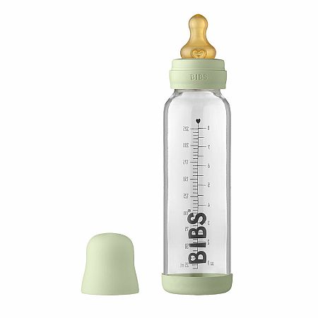 Bibs Baby Bottle sklenená fľaša 225ml sage