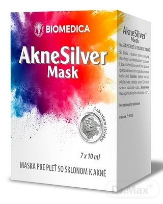 Biomedica Akne Silver Mask pre pleť so sklonom k akné 7 x 10 ml