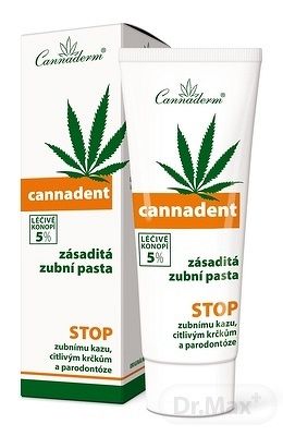 Cannadent zásaditá zubná pasta Cannaderm 75 ml