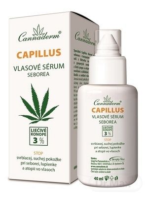 Cannaderm Capillus vlasové sérum seborea 40 ml