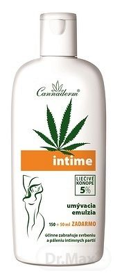 Cannaderm INTIME umývacia emulzia na intímnu hygienu 200 ml