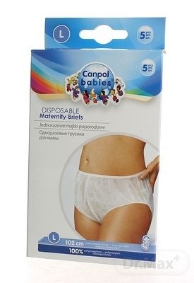 Canpol babies Maternity Briefs popôrodné nohavičky L 5 ks