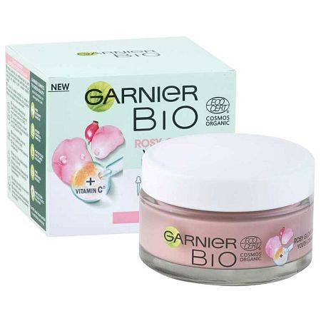 Garnier Bio Rosy Glow Šípkový olej a vitamín C 3v1 denní krém 50 ml