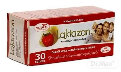 Gelda Laktazan enzym laktáza s příchutí jahody 30 tabliet