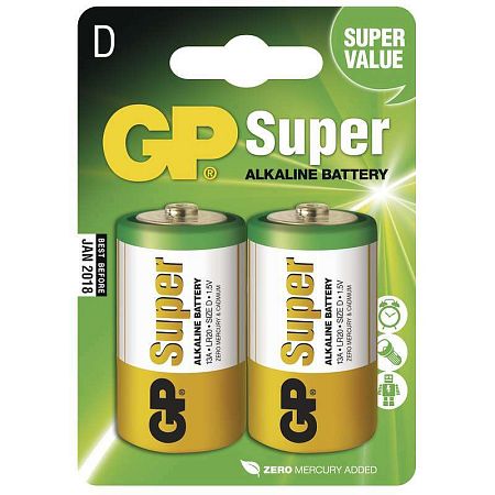 GP alkalická batéria SUPER D (LR20)