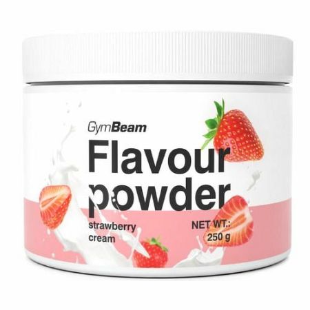 Gymbeam flavour powder jahodovy krem 250 g