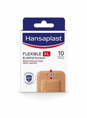 Hansaplast Flexible XL elast.náplast 5 x 7,2 cm 10 ks