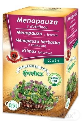 HERBEX MENOPAUZA s ďatelinou bylinná zmes wellness tea 20 x 3 g