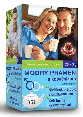 HERBEX MODRÝ PRAMEŇ S KOTVIČNÍKOM bylinný čaj 20 x 3 g