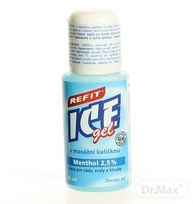 Ice gél Refit Menthol roll on 80 ml