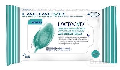 Lactacyd with antibacterials obrúsky na intímnu hygienu 1x15 ks