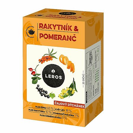 LEROS VITAL Rakytník a pomeranč 20 x 2 g