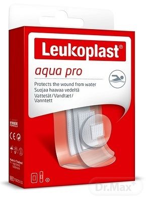 LEUKOPLAST AQUA PRO náplasť na rany, vodeodolná, 3 veľkosti, (inov.2020/2021) 20 ks