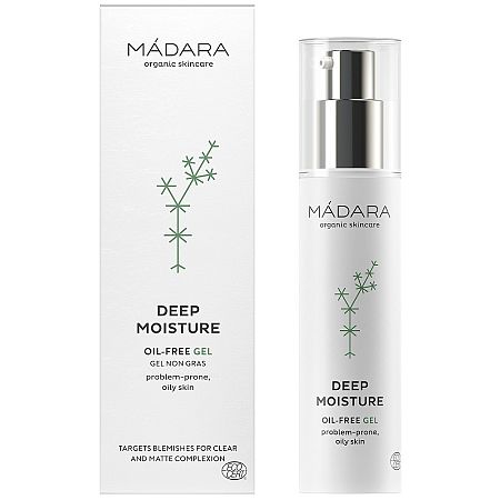 Mádara Deep Moisture denný gélový krém so zmatňujúcim účinkom 50 ml