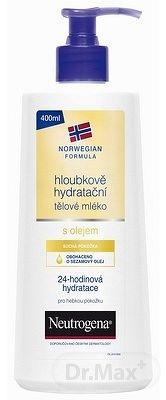 Neutrogena Body Care hĺbkovo hydratačné telové mlieko s olejom 400 ml