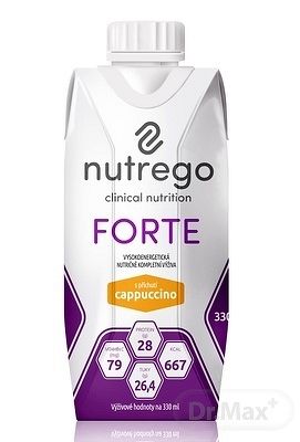 Nutrego FORTE s príchuťou cappuccino 12 x 330 ml