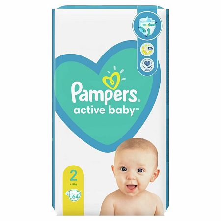 Pampers Active Baby 2 64 ks