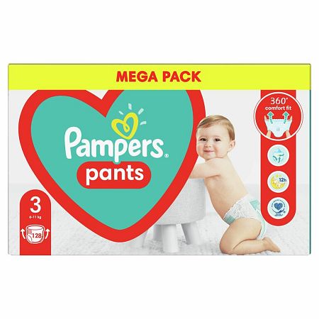 Pampers Pants 3 128 ks