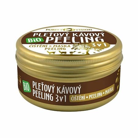 Purity Vision Bio Kavovy Pletovy Peeling 3v1 70ml