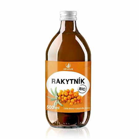 Rakytníková šťáva 100 % Bio 0,5 l Allnature