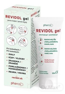 REVIDOL jemne hrejivý gél pri bolesti 100ml