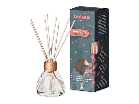 Slovakia Trend Difúzer Bolsius True Glow, rastlinný vosk, vôňa zimnej dreviny, 45 ml