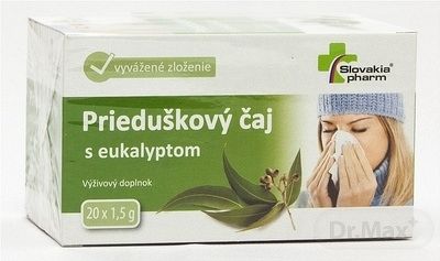 Slovakiapharm Prieduškový čaj s eukalyptom 20 X 1.5 g