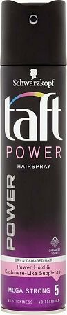 Taft Cashmere Touch Power lak na suché a poškodené vlasy 250 ml