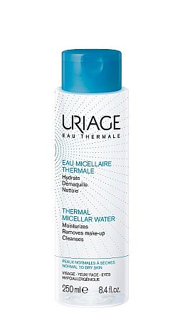 Uriage Eau Micellaire Thermale micelárna čistiaca voda pre normálnu až suchú pleť Purifies Removes Make-up Cleanses 250 ml